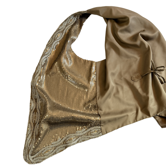 Chico’s Chicos size 3 vest Daisy Jones 70s glam party beaded sequin waistcoat XL - Picture 2 of 8